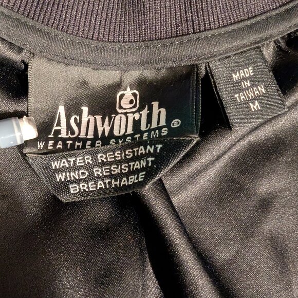 Ashworth Mens Medium Golf Windbreaker V Neck Pullover Lightweight Jacket - Picture 5 of 7